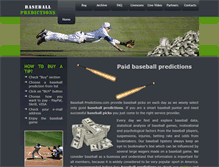 Tablet Screenshot of baseball-predictions.com